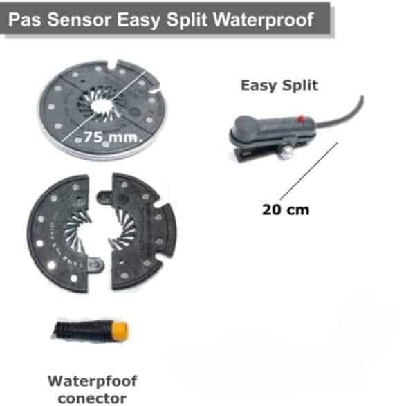 Sensor de pedaleo + disco de 12 imanes Easy Split waterproof
